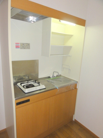 メゾンクレールのキッチン|ガス1口キッチン