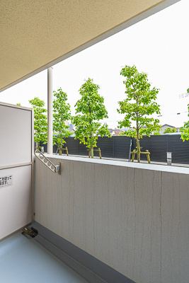 ティーザ武蔵野のバルコニー