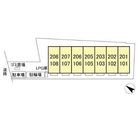 プレジールヤストシの区画図