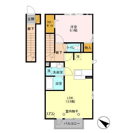 プレジールヤストシの間取り