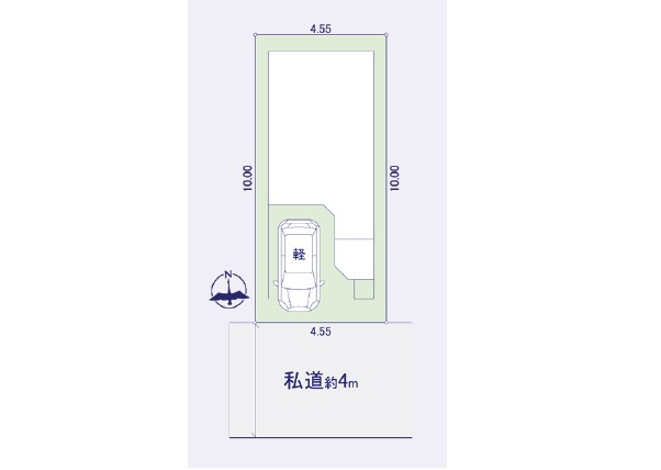 【区画図】 | 江戸川区下篠崎町　新築戸建 | 南向きの新邸！３LDK、車庫付きです♪建物完成、ご内覧可能です！