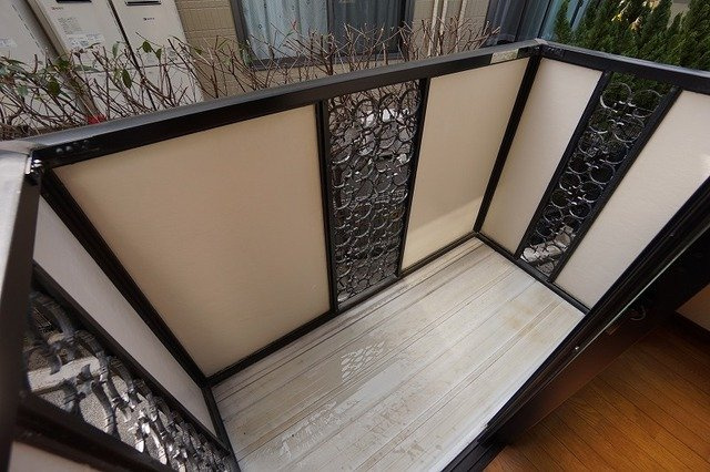 クレール穴生のバルコニー