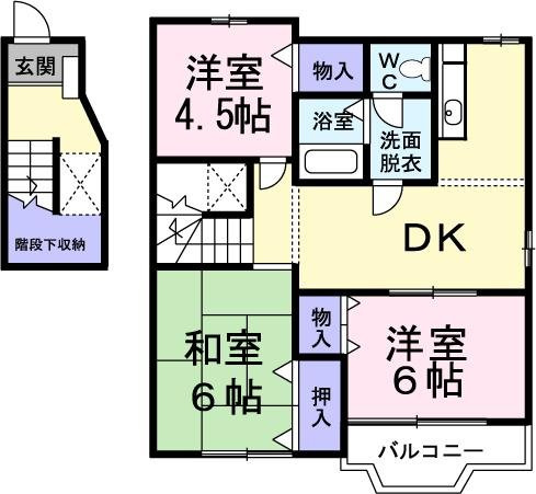エスポワール茶屋ノ原の間取り