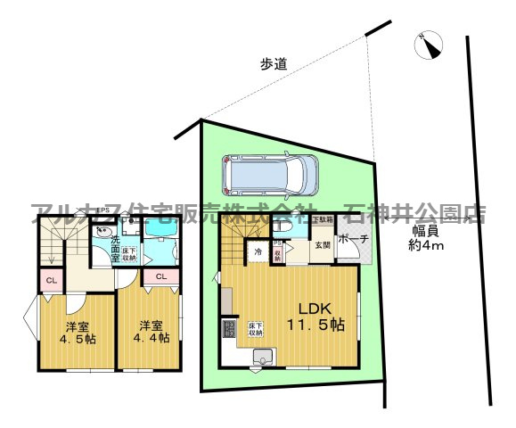 練馬区西大泉１丁目　土地　西武池袋線　大泉学園の区画図