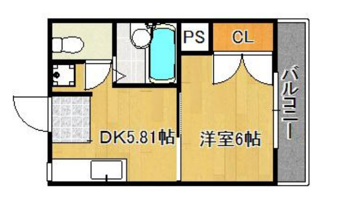 加東市山国のハイツの間取り