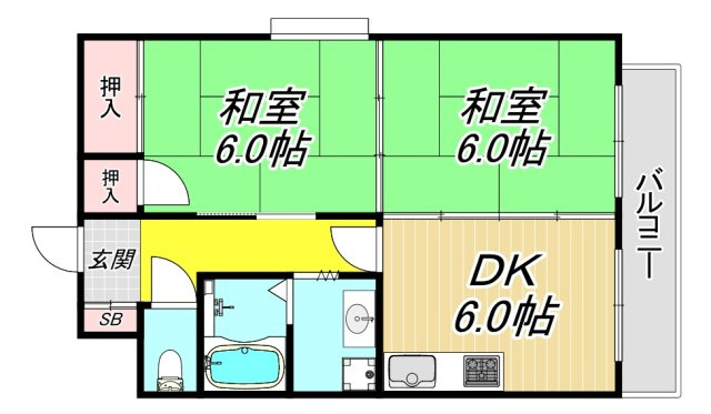 サンフォレスト塚口の間取り