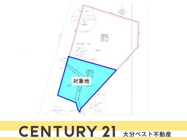 田尻　土地の土地図|※図面と現況が異なる場合は現況を優先させていただきます。
