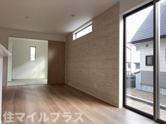 【居間・リビング】 | 会津若松市八日町新築一戸建て1棟 | 使いやすい居間です
