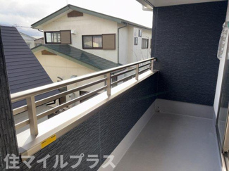 【バルコニー】 | 会津若松市八日町新築一戸建て1棟 | 広々としたバルコニーです