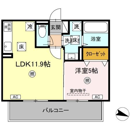 アテリア伍番館の間取り