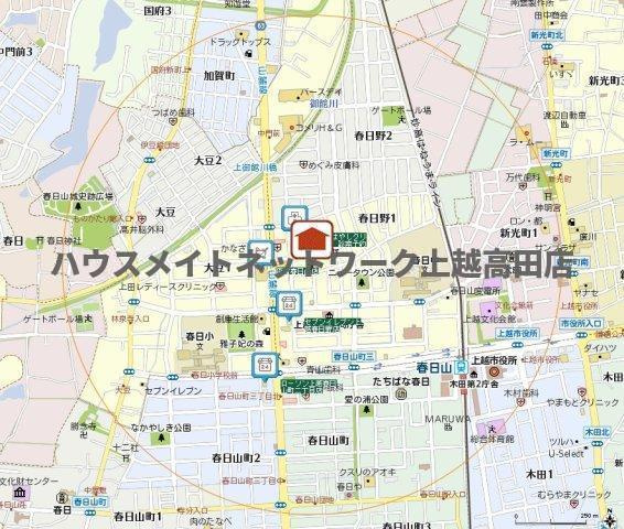 マストテラス上越春日野の地図|位置図