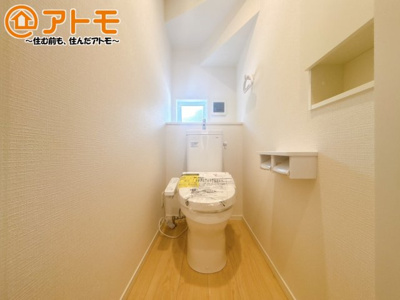 【トイレ】 | 沼津市高尾台第6　新築一戸建て　3号棟 | ２つトイレがあるので朝も混みあわずに使うことができます！