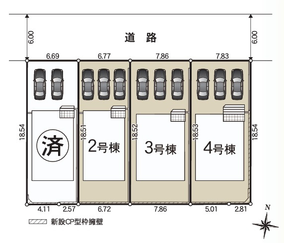 【区画図】 | 沼津市高尾台第6　新築一戸建て　3号棟