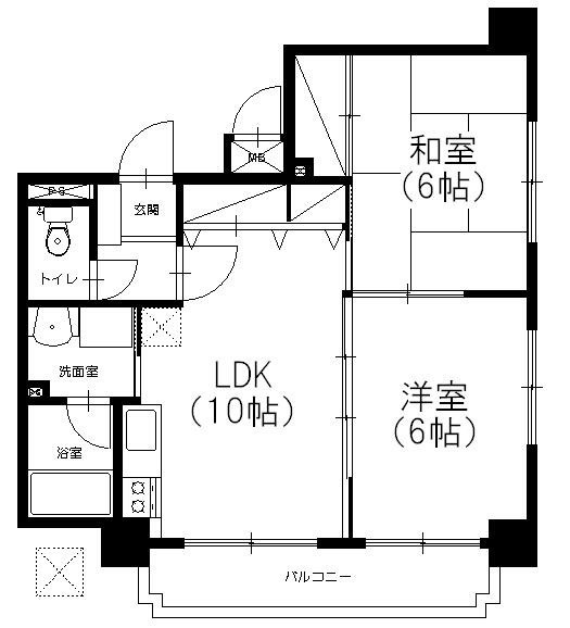 アミッドグリーン大濠弐番館の間取り