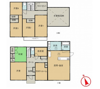【間取り】 | 加東市南山3丁目　戸建て