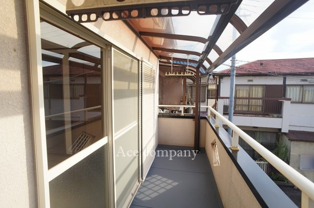 【バルコニー】 | 八尾市本町7丁目 | 西向きのバルコニー☆雨除けテラス屋根付きです☆