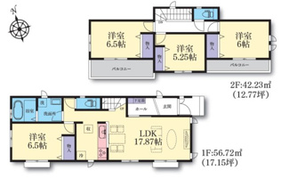 【間取り】 | 町田市南大谷１丁目新築戸建　E号棟 | ※現況と異なる場合は、現況を優先とさせていただきます。