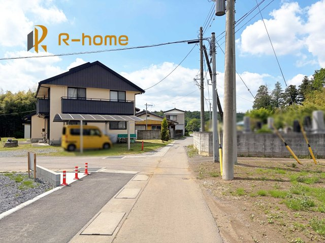 第1笠間市南友部　新築戸建て　1号棟の前面道路含む現地写真|周辺環境も併せて案内致します♪
ぜひ現地へお越しください♪