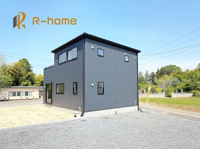 第1笠間市南友部　新築戸建て　1号棟の外観|建物完成いたしました！ご予約で『平日』や『夕方』などでもご見学可能です！