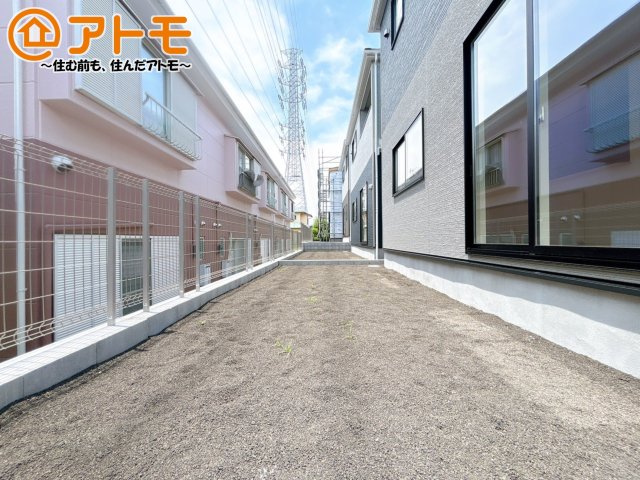 【庭】 | 沼津市高尾台第6　新築一戸建て　4号棟 | 広いお庭はお子様と遊んだり、趣味を楽しんだりするのにピッタリ♪