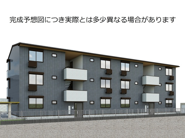 アテリア伍番館の外観パース|こちら、外観パースです