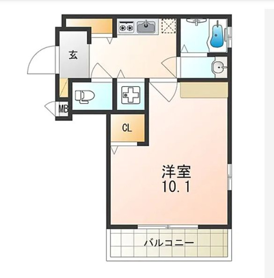 【間取り】 | プルメリア東正雀