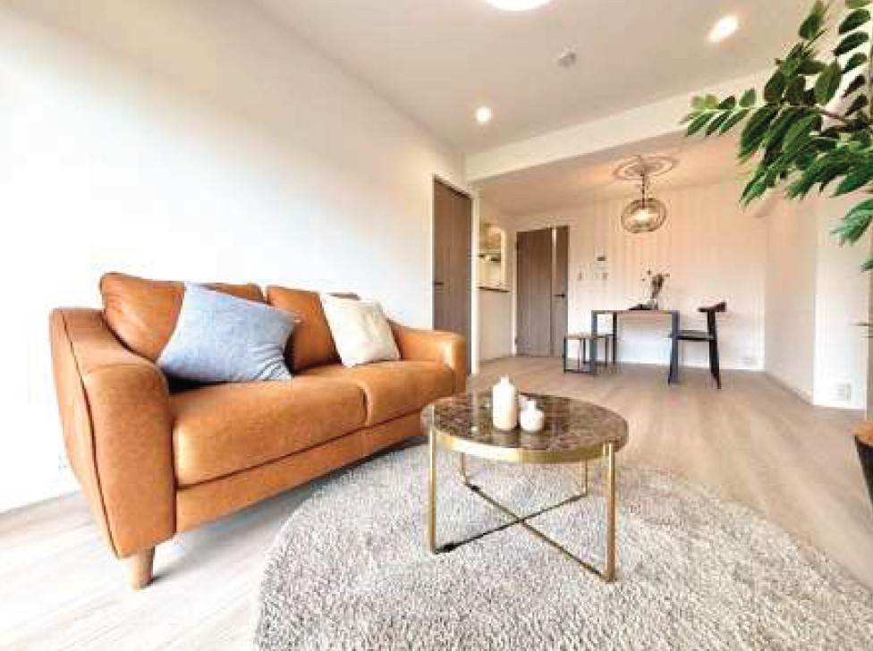 北越谷スカイハイツ1号棟の居間・リビング