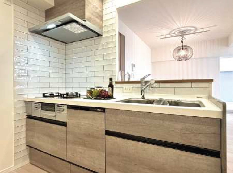 北越谷スカイハイツ1号棟のキッチン