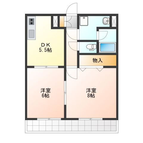 キャッスルローゼの間取り