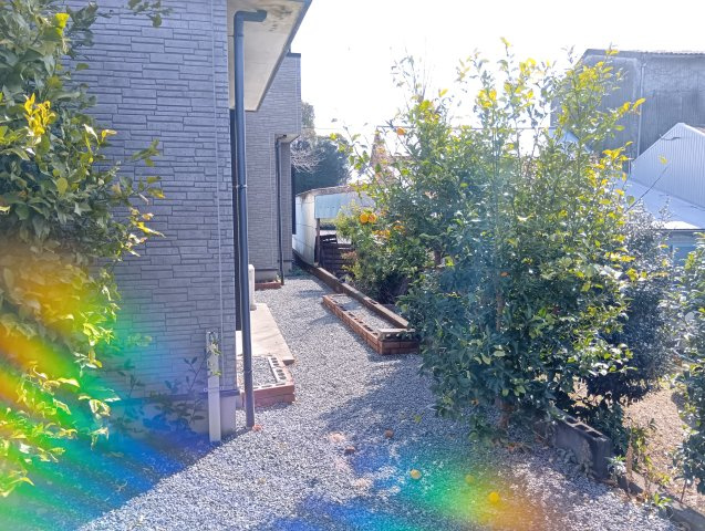 売中古戸建　富士市船津の庭|敷地内から富士山が見えます。約60坪に建つゆとりある一戸建てです。