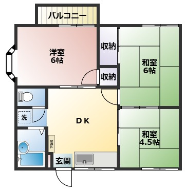 【間取り】 | ベルハイムA