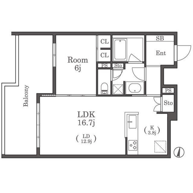 グランドメゾン平尾ザ・スタイルの間取り
