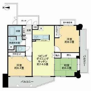 セントポリア桜坂の間取り