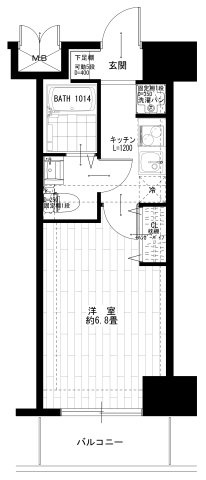 ピュアシティ子安通の間取り