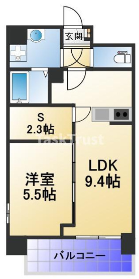 【間取り】 | パークス堺筋本町