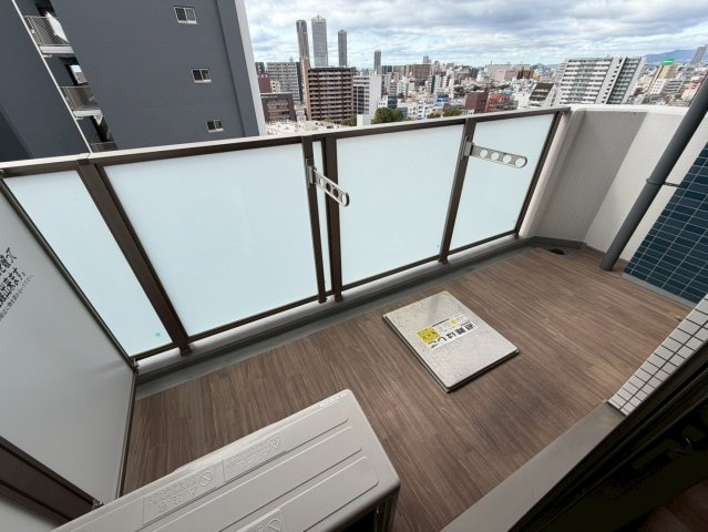 プレサンスOSAKA DOMECITYビーツのバルコニー