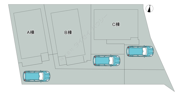 Ｗ．ＧｒｅｅｎＣｏｕｒｔ　Ｃ棟の駐車場