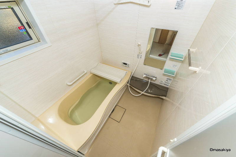 プリモ桜の浴室|お風呂　一坪タイプで広々です。