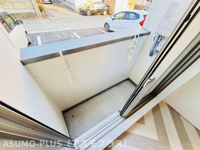 筑紫野市桜台１丁目のアパートのバルコニー|別号数タイプ