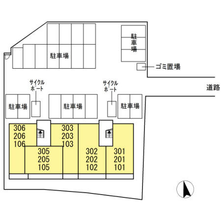 ルガルボニート西熊本の区画図