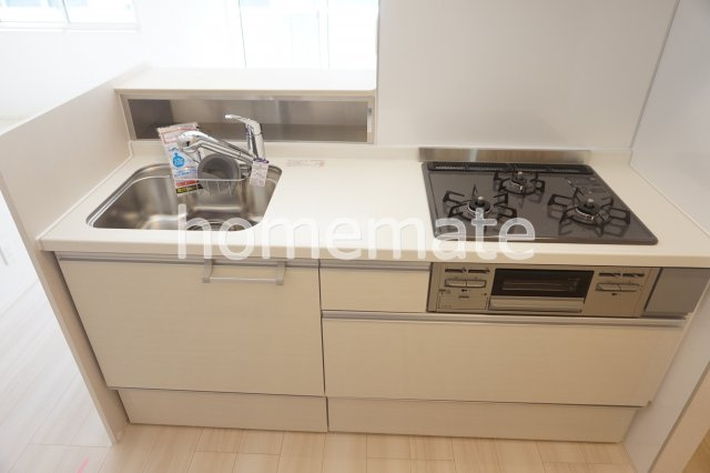 熊本市南区平田２丁目のアパートのキッチン