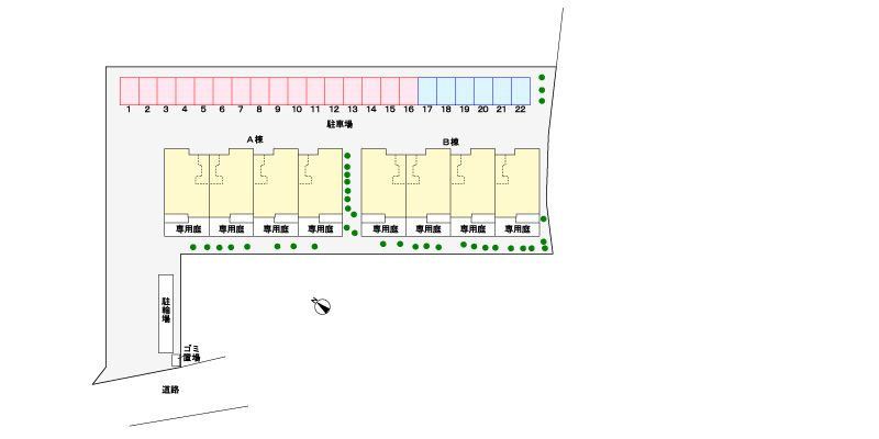 エアリーヒル　天王台　Ⅱ番館の駐車場|駐車場