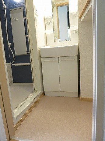 キルシュ　ブラウの洗面所|広い洗面スペース