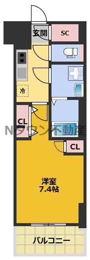【間取り】 | S-RESIDENCE高岳駅前awake | 間取りです