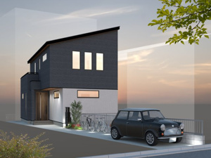 【完成予想図】 | LDK20帖+主寝室8.6帖以上の2層3LDK参考プラン（建物面積89.03平米、建物価格2040万円）