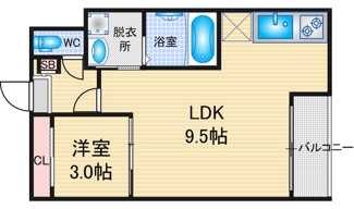 【間取り】 | Grandtic Chronos | 略図の為、現状優先
