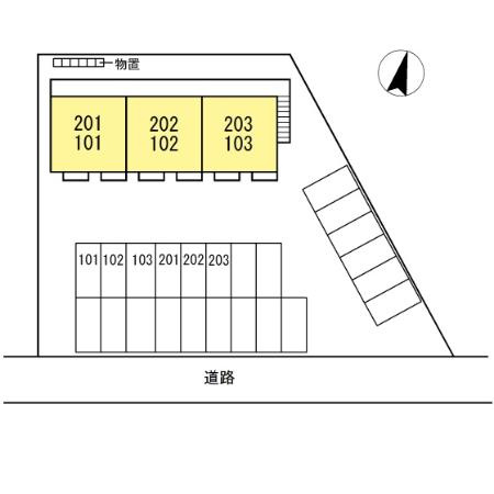 アーバンハイツ中央の区画図