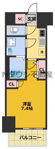 【間取り】 | S-RESIDENCE高岳駅前awake | 間取りです