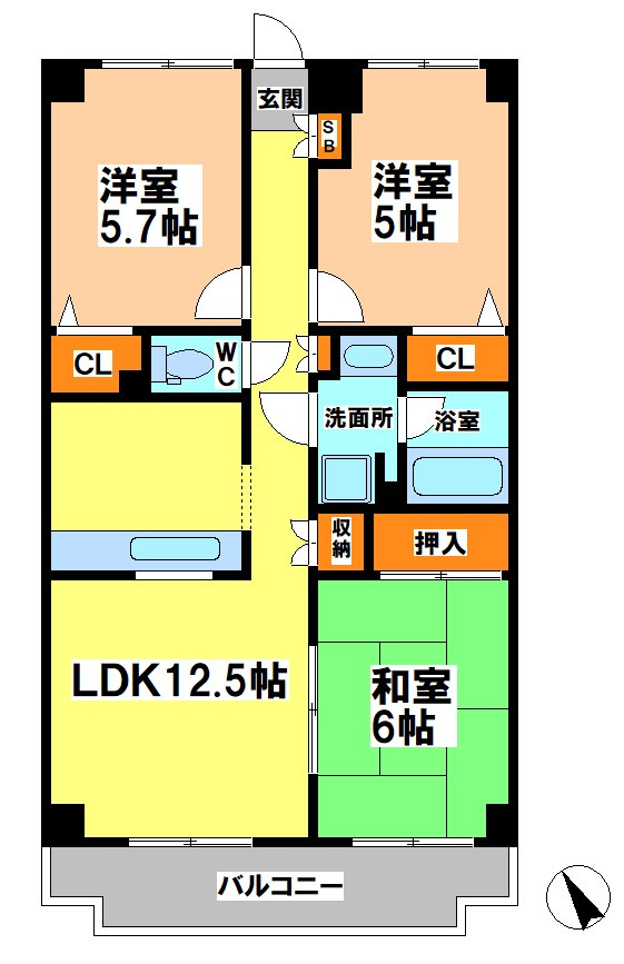 小金井市中町３丁目の賃貸マンション