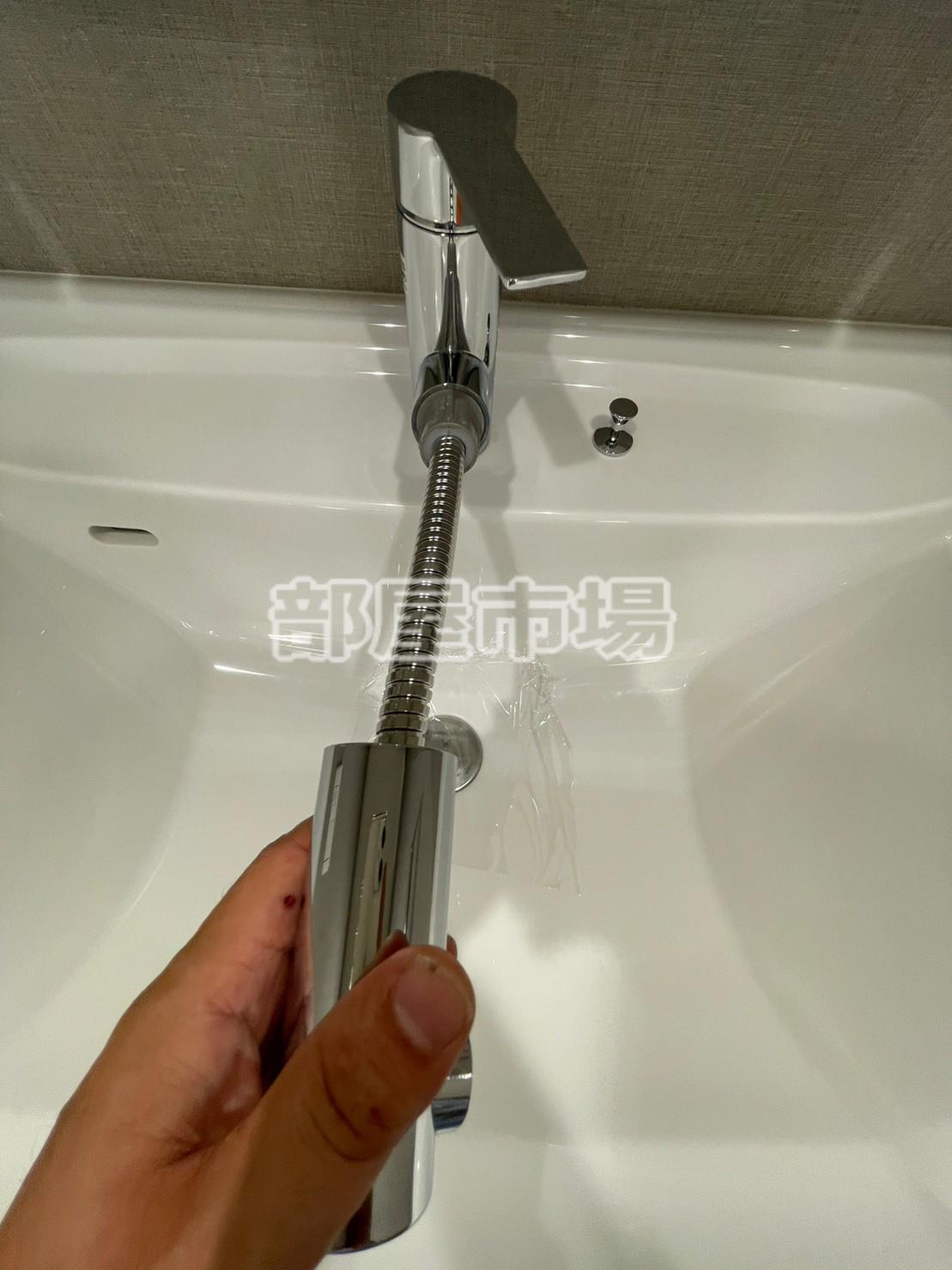 プラウドフラット両国サウスの洗面所|シャワー付き洗面台